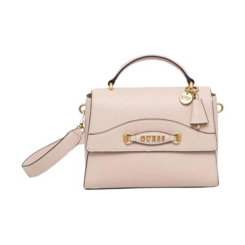 Roze Leren Handtas - PU Guess , Pink , Dames