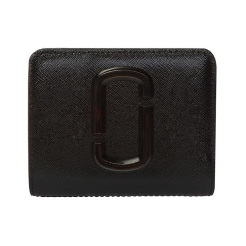 Zwarte 'The Snapshot' Leren Portemonnee Marc Jacobs , Black , Dames