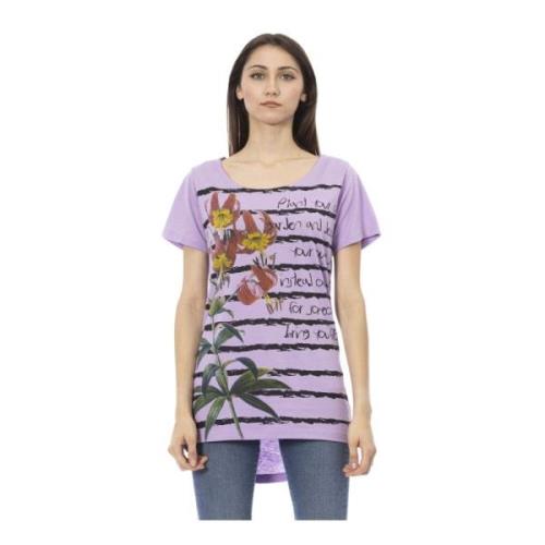 Bloemenprint T-shirt Collectie Lente/Zomer Trussardi , Multicolor , Da...