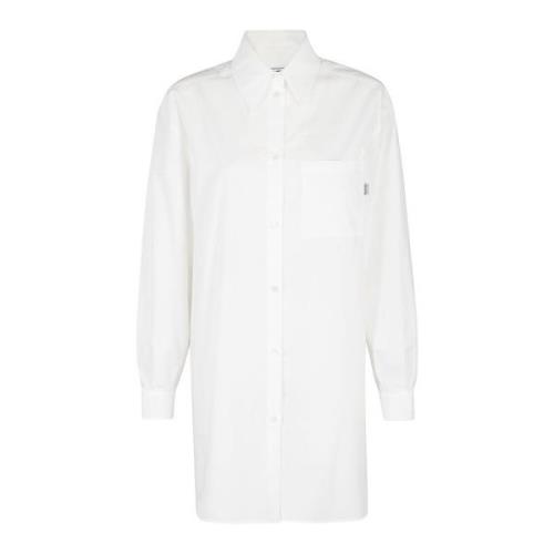 Elegante Popeline Blouse Moschino , White , Dames