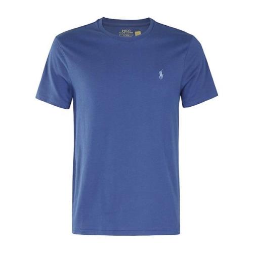 Casual Katoenen T-shirt Ralph Lauren , Blue , Heren