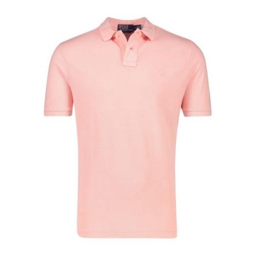 Roze Polo Shirt Korte Mouw Ralph Lauren , Pink , Heren
