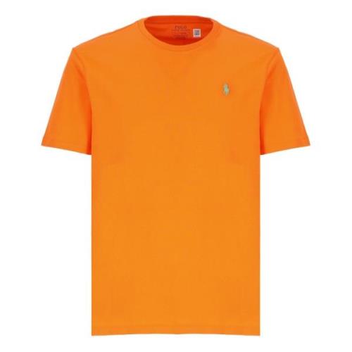 Oranje T-shirt met Pony Logo Ralph Lauren , Orange , Heren