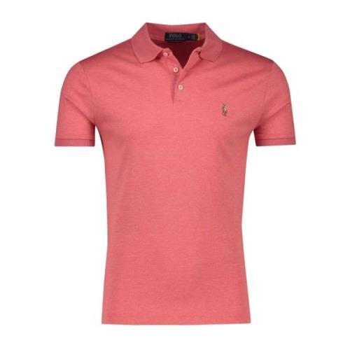 Roze Custom Slim Fit Polo Shirt Ralph Lauren , Pink , Heren