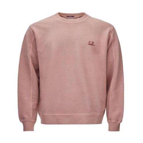 Katoenen Crew Neck Sweater C.p. Company , Pink , Heren