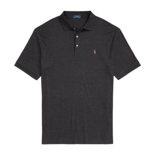 Zwart poloshirt met korte mouwen Ralph Lauren , Black , Heren