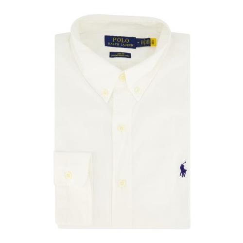 Wit Casual Slim Fit Overhemd Ralph Lauren , White , Heren