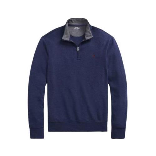 Navy Zip Sweatshirt Ralph Lauren , Blue , Heren