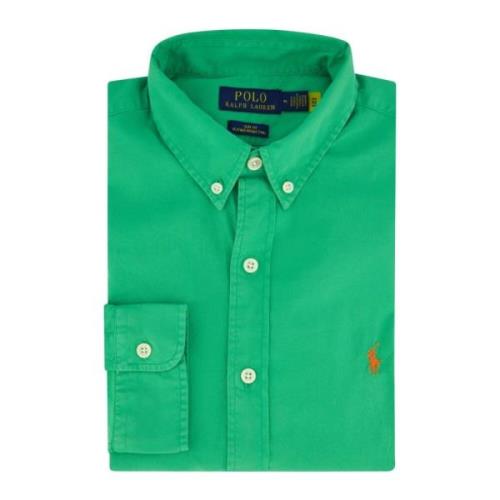 Groen Casual Slim Fit Overhemd Ralph Lauren , Green , Heren