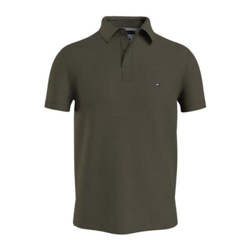 Groene Slim Fit Polo Shirt Tommy Hilfiger , Green , Heren