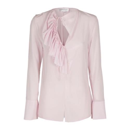 Ruffle Blouse Victoria Beckham , Pink , Dames