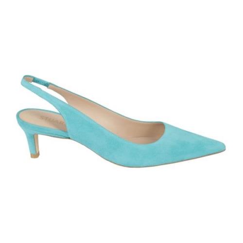 Elegante Slingback Pump Schoenen Stuart Weitzman , Blue , Dames