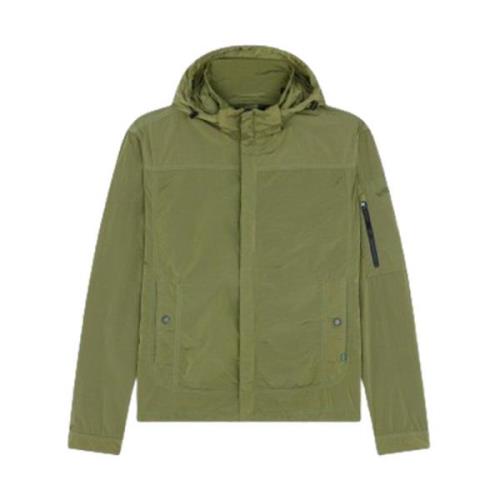 Nylon Crinkle Windbreaker Jas Paul & Shark , Green , Heren