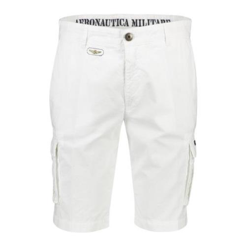 Witte Cargo Shorts Aeronautica Militare , White , Heren