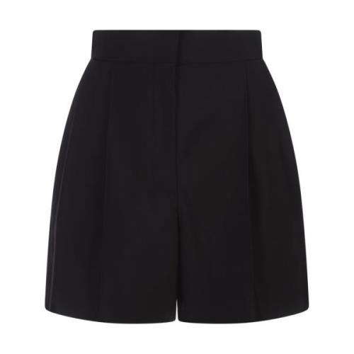 Zwarte Wol Maatwerk Shorts Alexander McQueen , Black , Dames