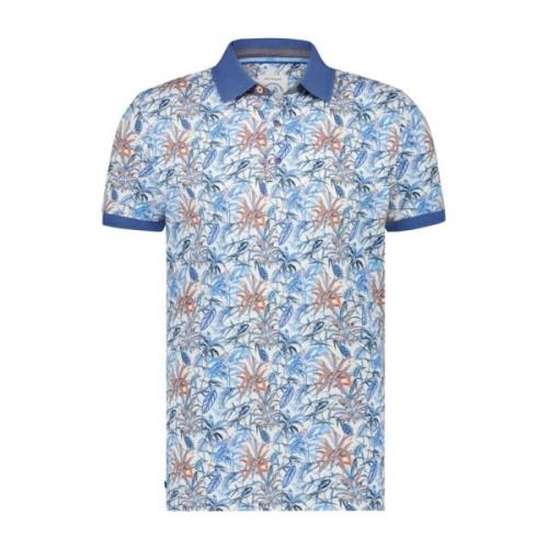 Blauwe poloshirt met korte mouw A fish named Fred , Multicolor , Heren