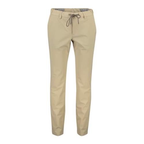 Beige Chino Broek Slim Fit Alberto , Beige , Heren