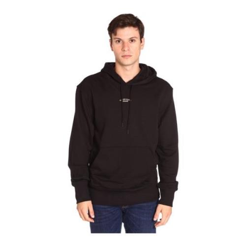 Zwarte hoodie met logo Calvin Klein Jeans , Black , Heren