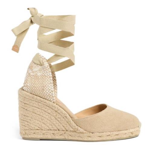 Carina/8/002 9 cm Wedges Castañer , Beige , Dames