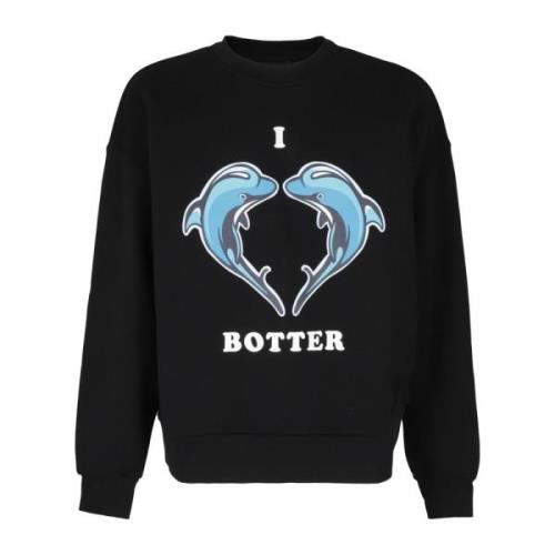 Sweatshirts Botter , Black , Heren