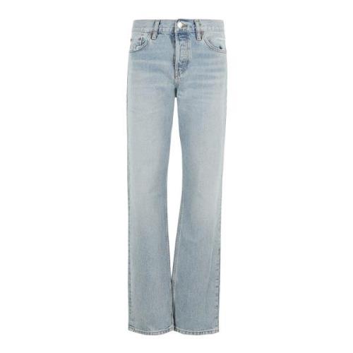 Eenvoudige Straight Jeans Re/Done , Blue , Dames