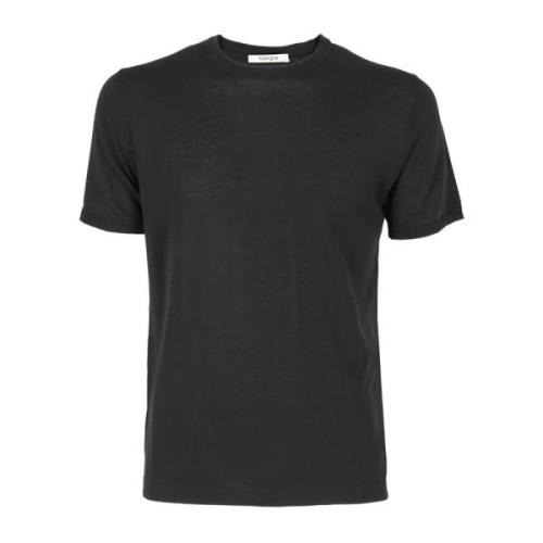 Katoen Maco Fin.18 Shirt Kangra , Black , Heren