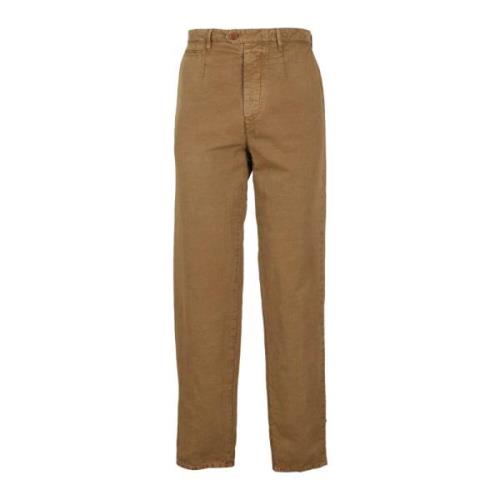 Chino Broek Duilio Model Tela Genova , Brown , Heren