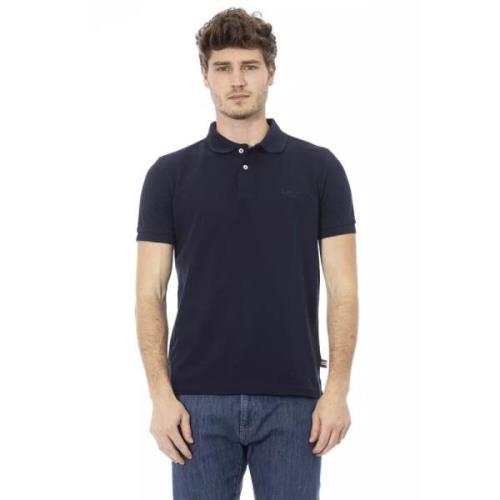 Baldinini Trend Blue Cotton Polo Shirt Baldinini , Blue , Heren