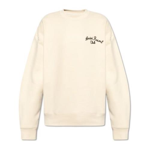 Sweatshirt met logo Amiri , Beige , Heren