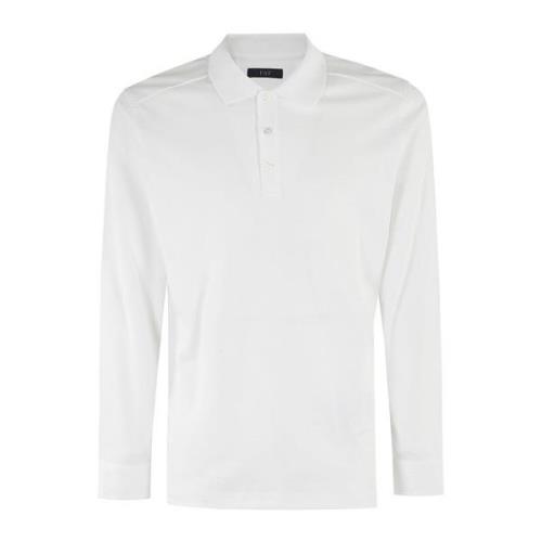 Lange Mouw Polo Fay , White , Heren