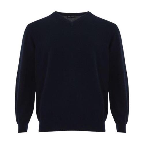 Blauwe Cashmere Sweater Heren Colombo , Blue , Heren
