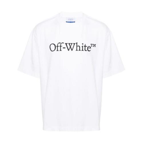 Logo Print Crew Neck T-shirts Off White , White , Heren