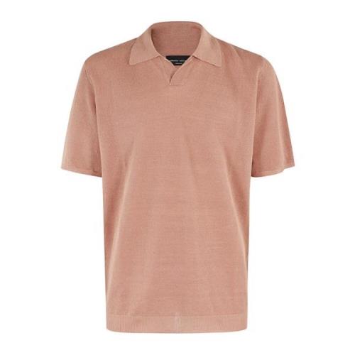 Polo Piquet Shirt Roberto Collina , Pink , Heren