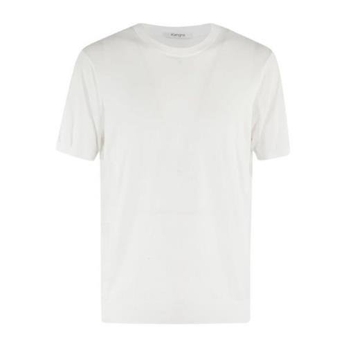 Casual Katoenen T-shirt Kangra , White , Heren