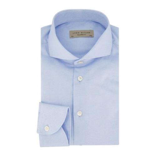 Lichtblauw Business Overhemd Tailored Fit John Miller , Blue , Heren