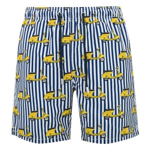 Blauwe Zee Zwemshorts Vespa Editie MC2 Saint Barth , Blue , Heren