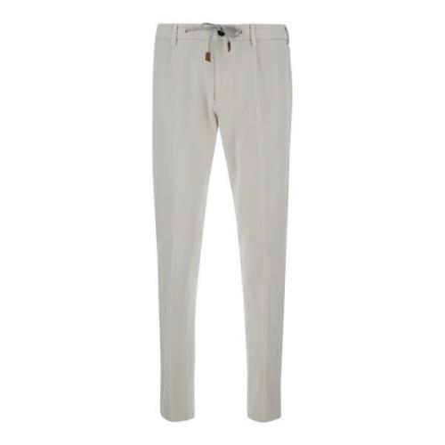 Witte Jogger Bistretch Broek Eleventy , White , Heren