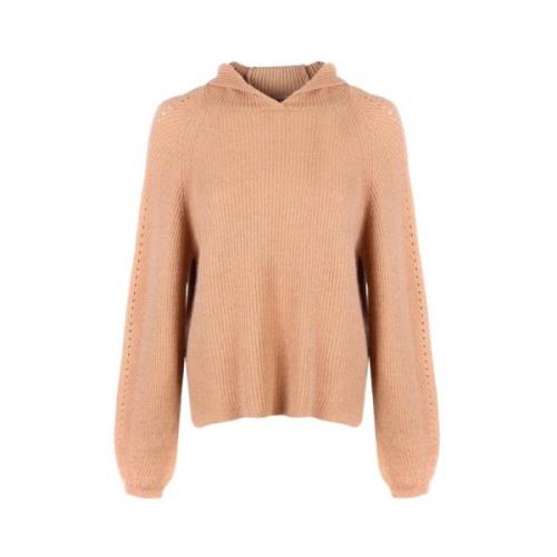 Klassieke Gebreide Top Twinset , Brown , Dames