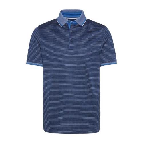 Blauw Gestreept Poloshirt Bugatti , Blue , Heren