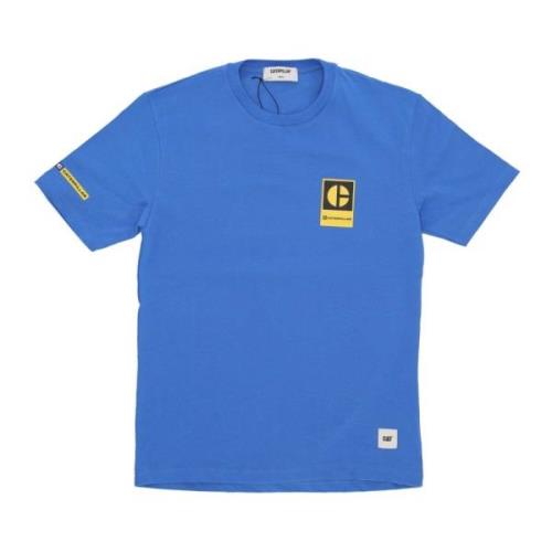 Block C Logo Tee Skydiver CAT , Blue , Heren