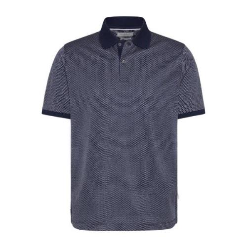 Donkerblauw poloshirt korte mouw Bugatti , Blue , Heren