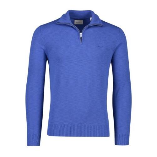 Blauwe Half Zip Sweater Gant , Blue , Heren