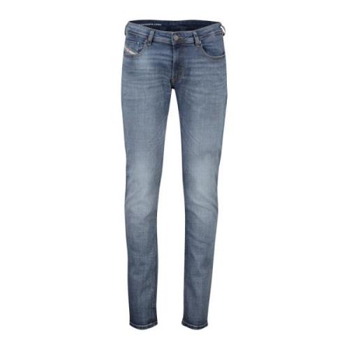 Blauwe Slim Fit Zomer Jeans Diesel , Blue , Heren