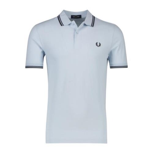 Polo Shirt Korte Mouw Lichtblauw Fred Perry , Blue , Heren