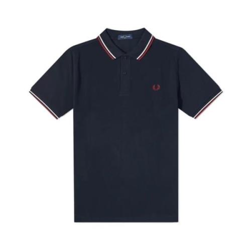 Slim Fit Twin Tipped Polo Fred Perry , Blue , Heren