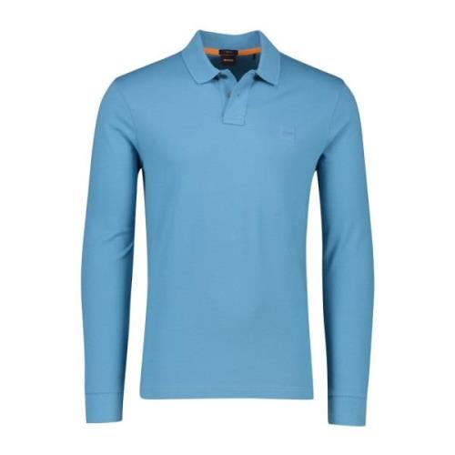 Blauwe Polo met Lange Mouwen Hugo Boss , Blue , Heren