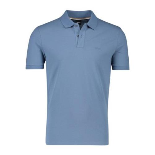 Polo Shirt Korte Mouw Lichtblauw Hugo Boss , Blue , Heren