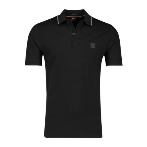 Zwart poloshirt korte mouw Hugo Boss , Black , Heren