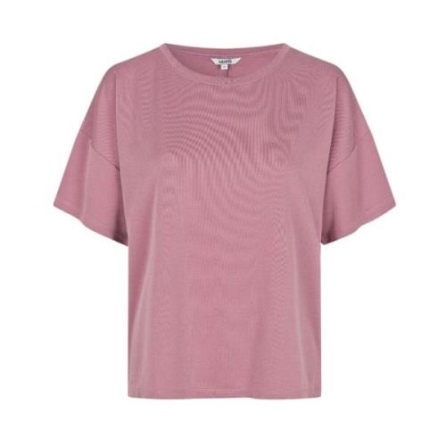 Roze Basic T-shirt Pinto mbyM , Pink , Dames