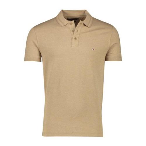 Bruine Slim Fit Polo Shirt Tommy Hilfiger , Brown , Heren